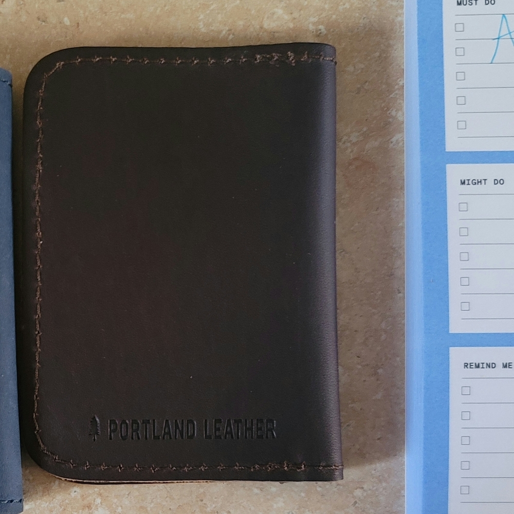 SOLD Portland Leather Goods bifold wallet